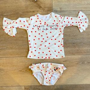 Bobo Choses two piece bathing suit, size 6-12 months